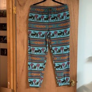DISNEY FROZEN FLEECE JOGGER LOUNGE PANT PAJAMA BOTTOM
